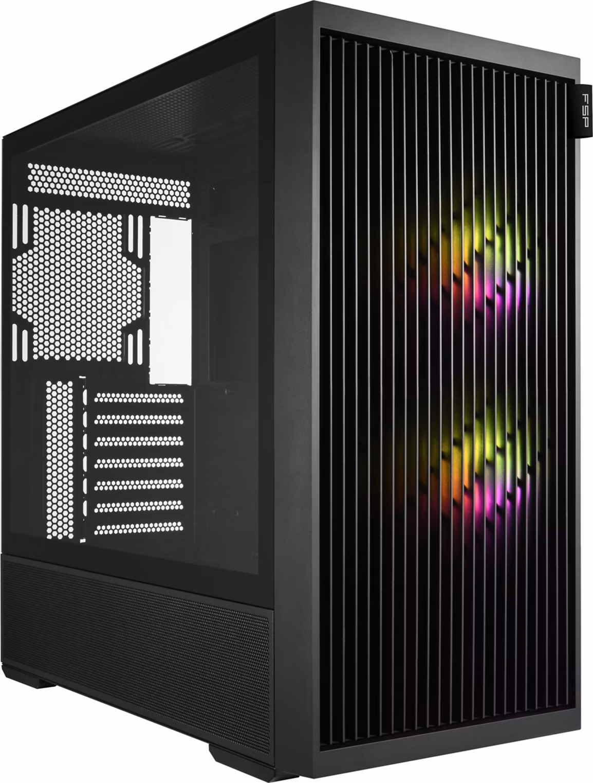 FSP M330-BA/Midi Tower/Transpar./Čierna