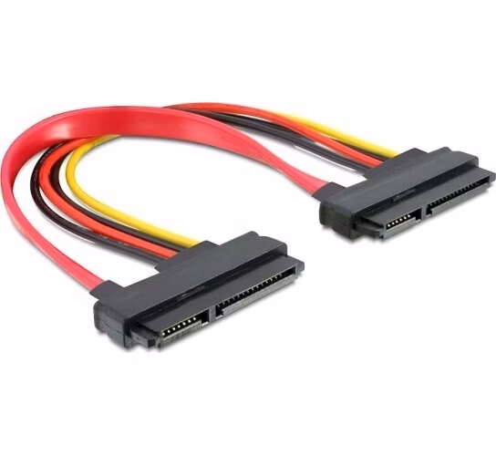 Delock Kabel SATA 22pin > 22 pin samice/samice, délka 20 cm