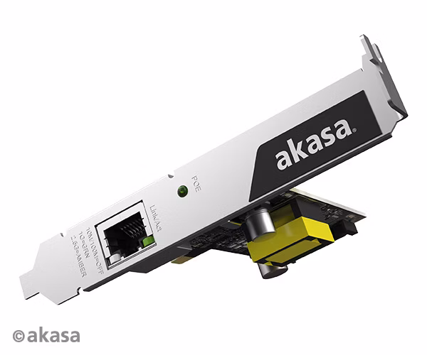 AKASA 2.5 Gigabit PCIe sieťová karta s PoE