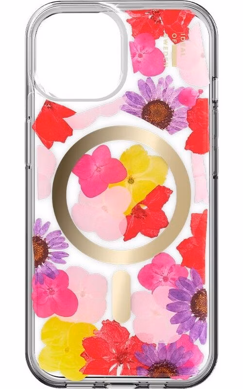 iDeal Fashion Clear Case MagSafe iPhone 13/14/15/16e/17e Tropical Floral