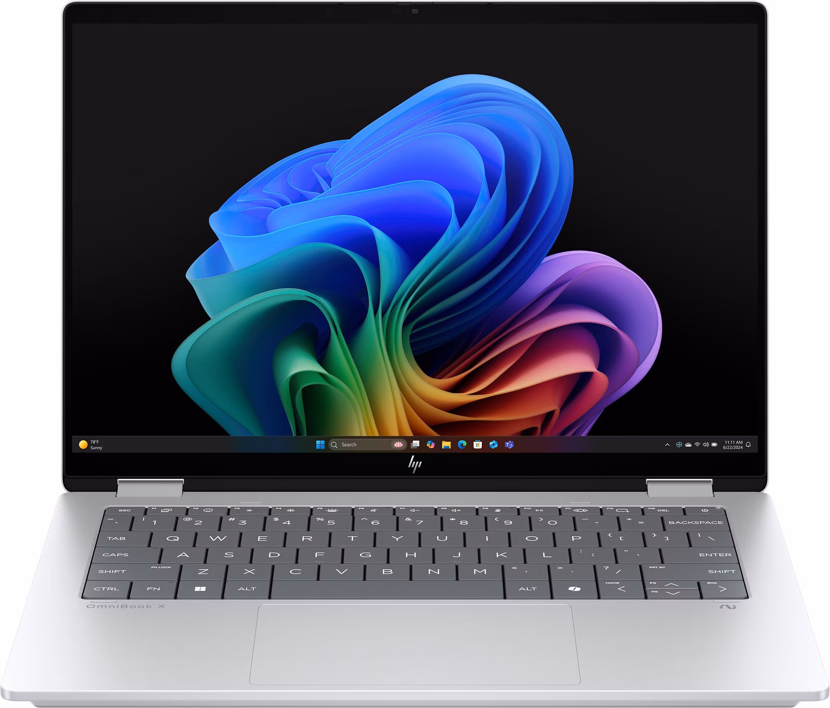 HP OmniBook X Flip 14-fm0001nc, Ultra 5-226V, Touch/14.0 2880x1800/OLED/300n, UMA, 16GB, SSD 1TB, W11H, 2-2-2, Silver