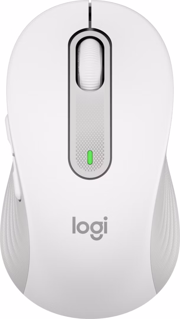 Logitech myš Signature M650 for Business Mouse wireless Bluetooth 2.4 GHz Bolt USB receiver off-white