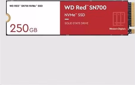 WD RED SSD NVMe 250GB PCIe SN700, Geb3 8GB/s, (R:3100/W:1600 MB/s) TBW 500
