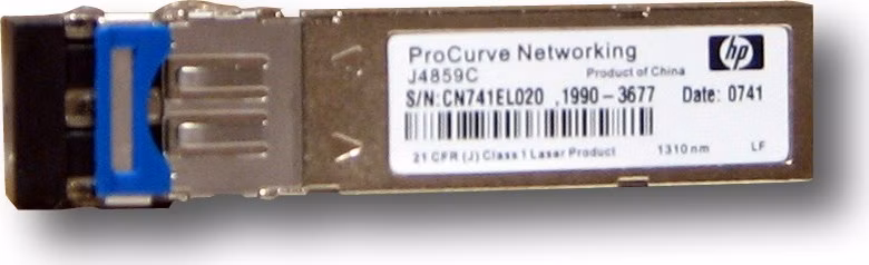 SFP transceiver 1,25Gbps, 1000BASE-LX, SM, 20km, 1310nm (FP), LC duplex, 0 až 70°C, 3,3V, DMI, HP kompatibilní J4859D