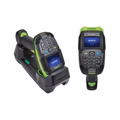 ROZBALENO - Zebra DS3678-KD, BT, 2D, HP, disp., FIPS, kit (USB), black, green