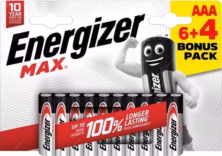 Energizer LR03/10 Max AAA 6+4 zdarma