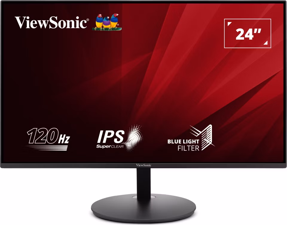 ViewSonic VA24E1-H / 24" 16:9 (23.8") 1920 x 1080 SuperClear® IPS monitor, 120Hz, 1500:1, 250 cd/m2, 8 bit,VGA, HDMI,