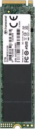 TRANSCEND MTE112S 1TB SSD disk M.2 2280, PCIe Gen3 x4 NVMe 1.3 (3D TLC), single sided, 1700MB/s R, 1400MB/s W