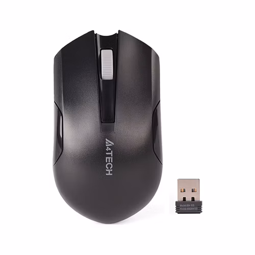 A4tech G3-200NS, V-Track, bezdrôtová optická myš, 2.4GHz, dosah 10 m, čierna farba