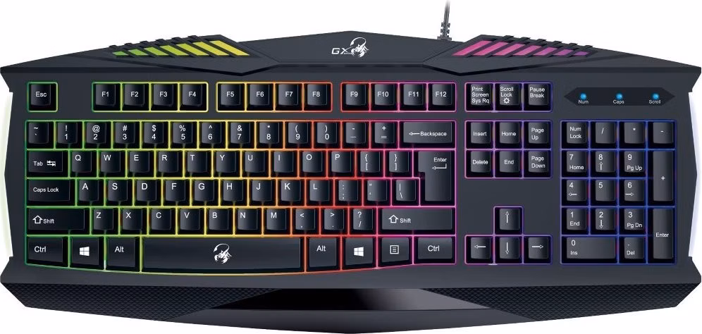 GENIUS GX GAMING Scorpion K220/ Herní drátová klávesnice/ podsvícená/ USB/ černá/ CZ+SK layout