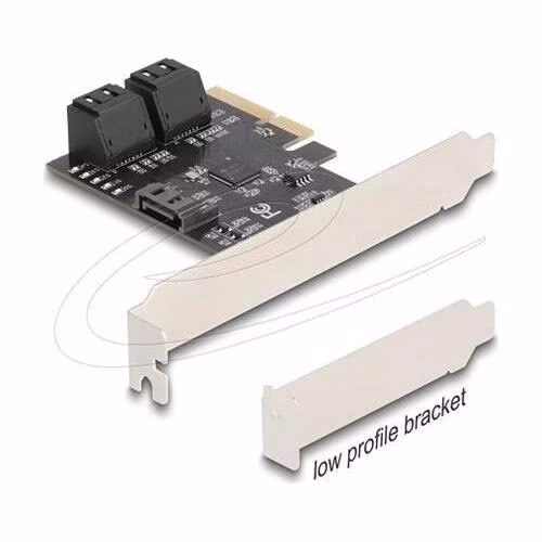 Delock Pětiportový řadič SATA karty PCI Express x4 - Low Profile