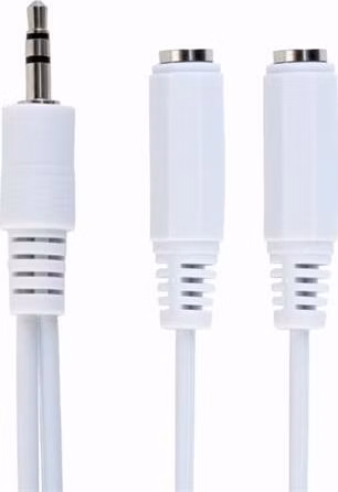 GEMBIRD Kabel rozdvojka jack 3,5mm na 2x3,5mm M/F, 10cm, audio
