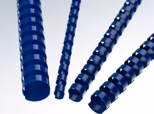 EUROSUPPLIES plastové hřbety/ formát A4/ 8mm/ modré/ 100 pack