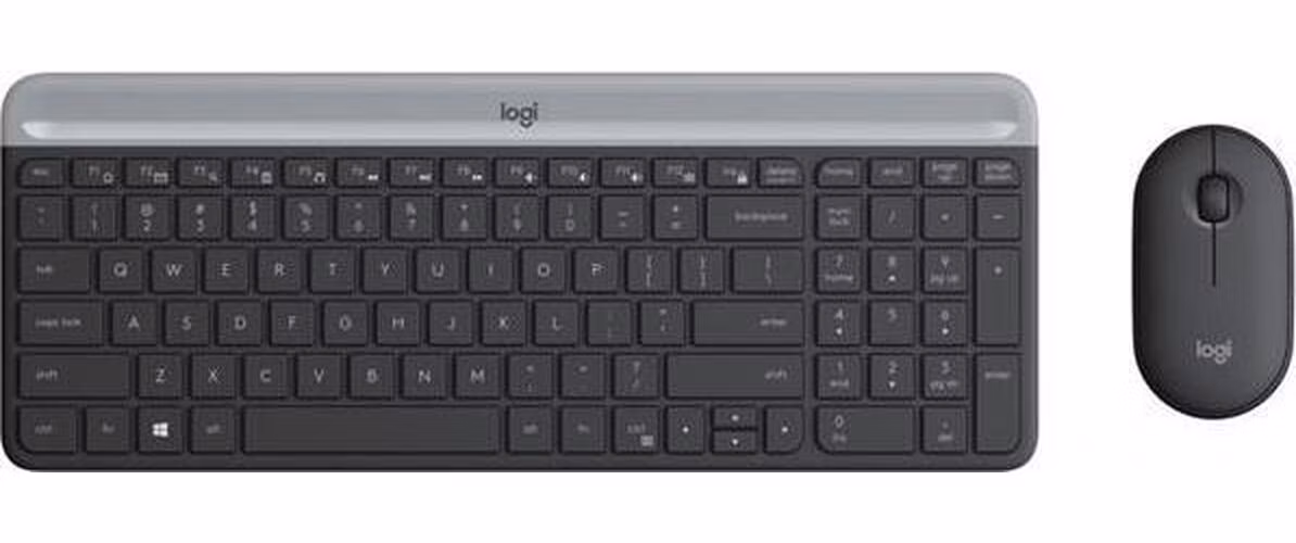 Logitech® MK470 Slim Wireless Combo - GRAPHITE - SK/CZ