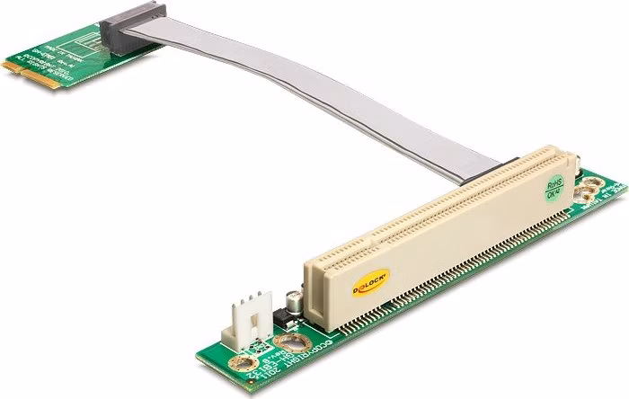 Delock Riser Card Mini PCI Express > PCI 32 Bit / 5 V vkládání vlevo