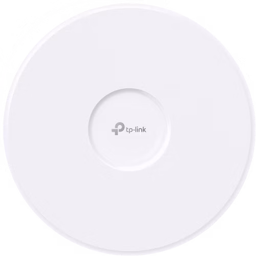 Omada BE9300 Ceiling Mount Tri-Band Wi-Fi 7 Access Point PORT: 1×10G RJ45 Port SPEED:574Mbps at 2.4 GHz + 2880 Mbps at