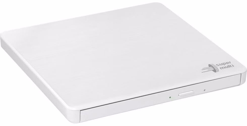 HITACHI LG - externá mechanika DVD-W/CD-RW/DVD±R/±RW/RAM GP60NW60, Slim, biela, krabica+SW