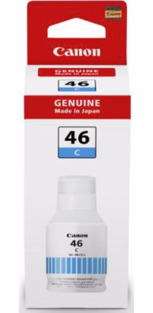 Fľaštička azurového atramentu Canon BJ INK GI-46 C EMB