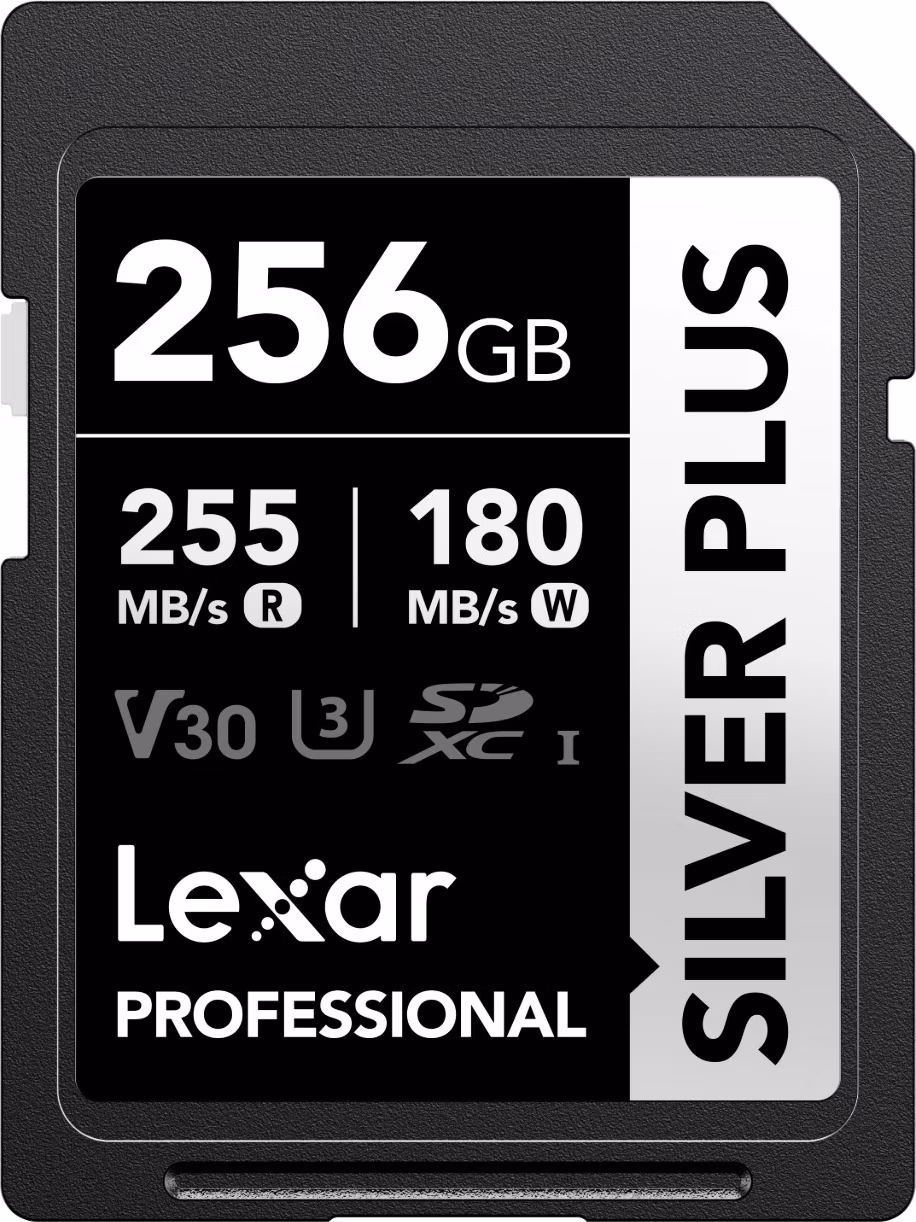 Lexar 256GB Pre SILVER PLUS SDXC C10 V30 U3