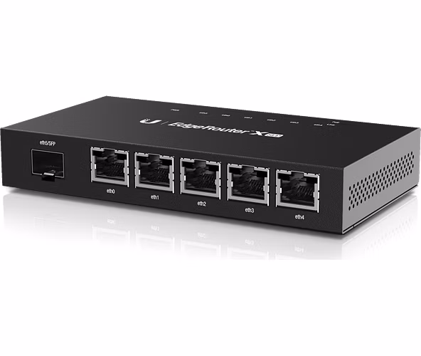 Ubiquiti EdgeRouter X SFP - 5x GbE port, 1x SFP port, 5x PoE 24V (PoE budget 50W)