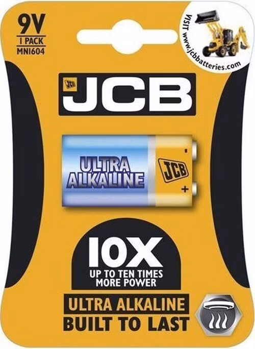 JCB OXI ULTRA alkalická baterie 6LR61/9V, blistr 1 ks