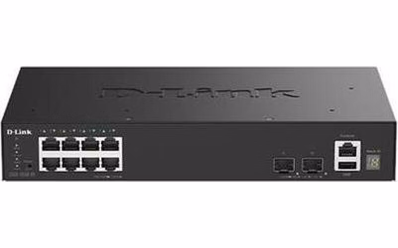 D-Link 8 Ports GE + 2 Ports 10G SFP+ Smart Managed Switch - DGS-1530-10/E