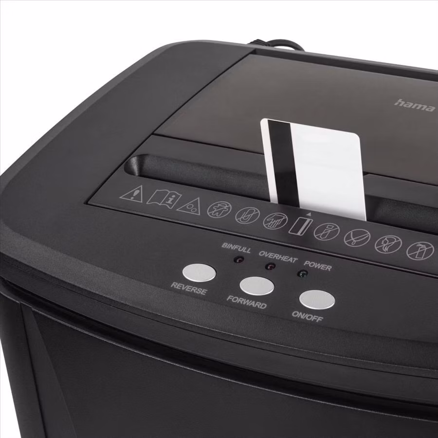 Hama Safe Auto M1200, skartovačka, micro rez, automat. podávač, 120 listov, bezp. úroveň P4 T4 E3
