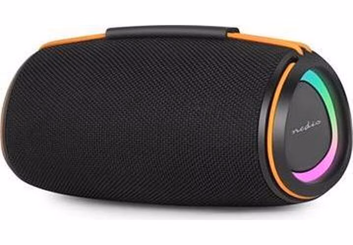 Nedis SPBT3026BK - Bluetooth® Reproduktor | 60 W | Stereo | Home / Portable / Venkovní | Propojitelný | Černá / Oranžová