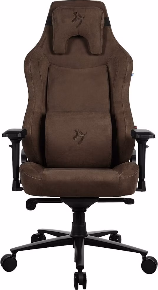 AROZZI herní židle VERNAZZA XL Supersoft Brown/ látkový povrch/ hnědá