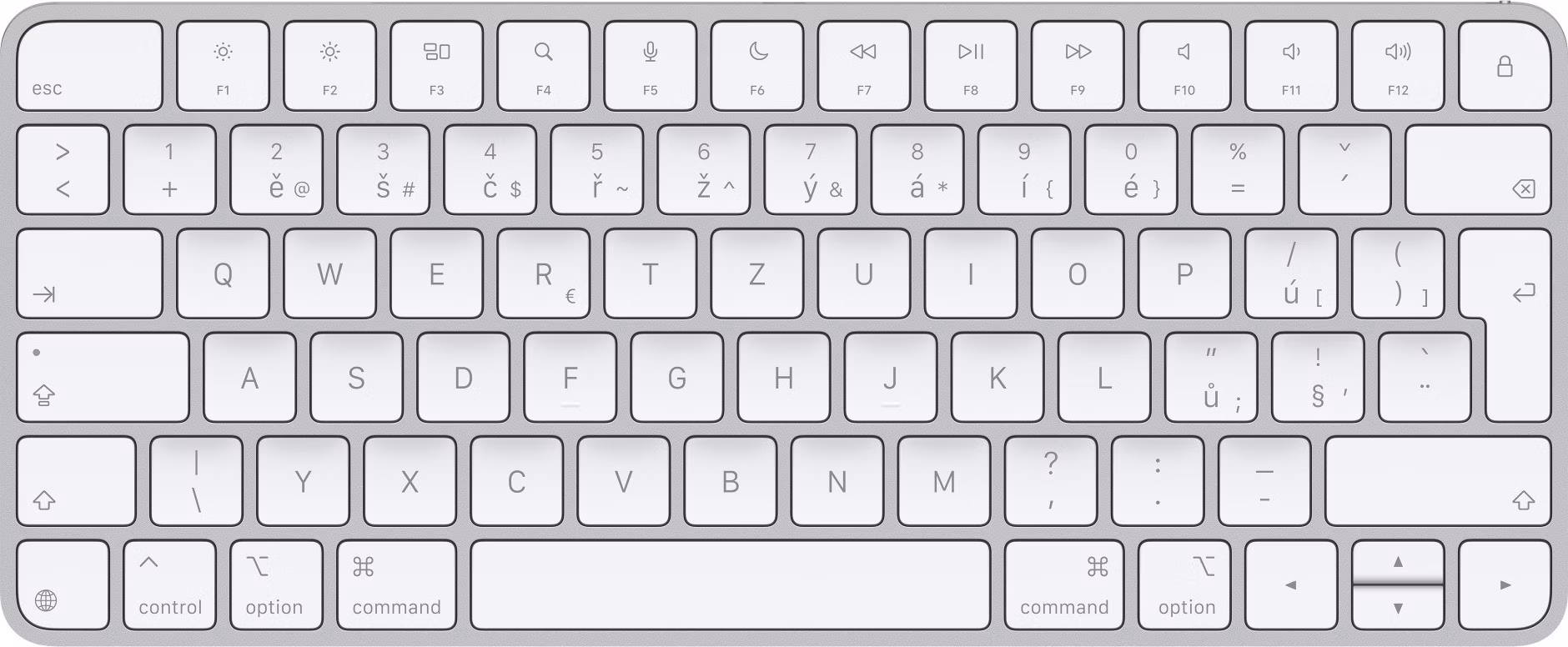 Apple Magic Keyboard/Bezdrátová Bluetooth/SK layout/Bílá