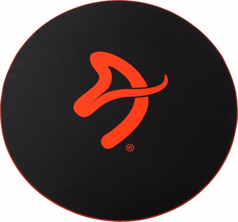 AROZZI Zona Floorpad Red/ ochranná podložka na podlahu/ kulatá 121 cm průměr/ černá s červeným logem