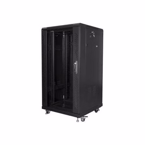 LANBERG Volně stojící skříň 19" 22U/600x600 černá (RAL9004) (v rozloženém stavu)