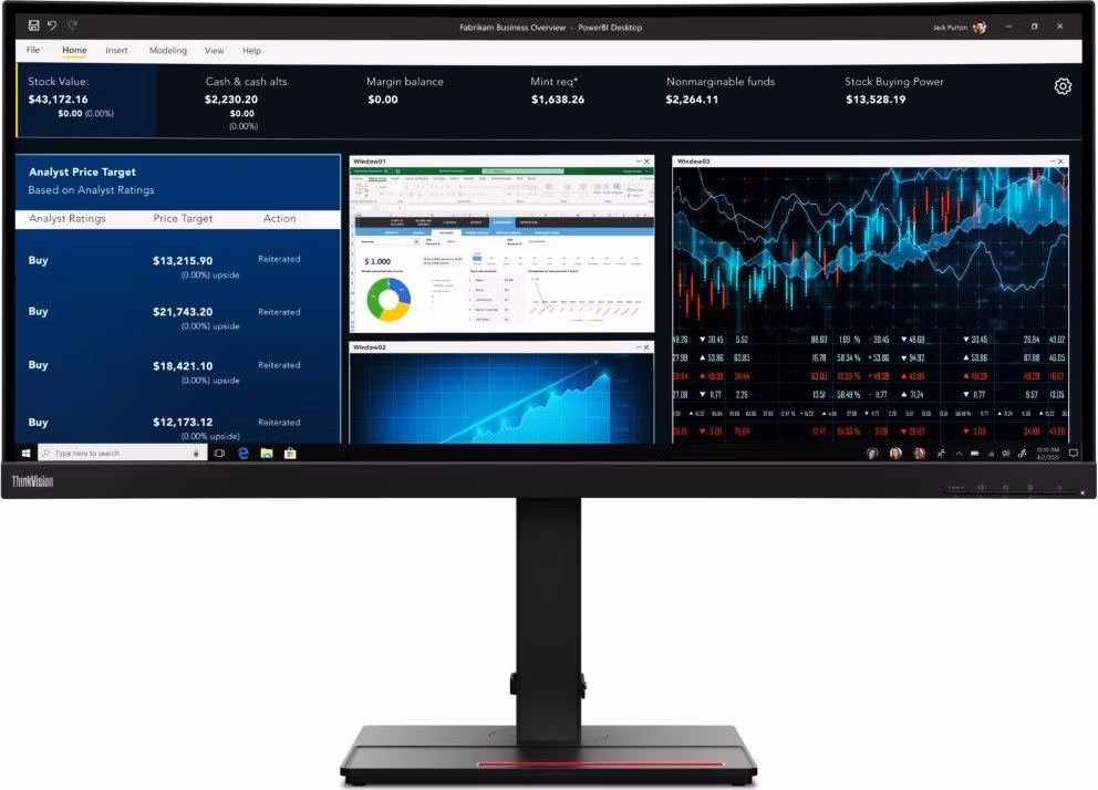 Lenovo P34w-20/ 34,14" IPS/ 21:9/ 3440x1440 WQHD / 300cd/m2cmd/ 1000:1/ 4ms/ HDMI/ DP/ USB/ černý