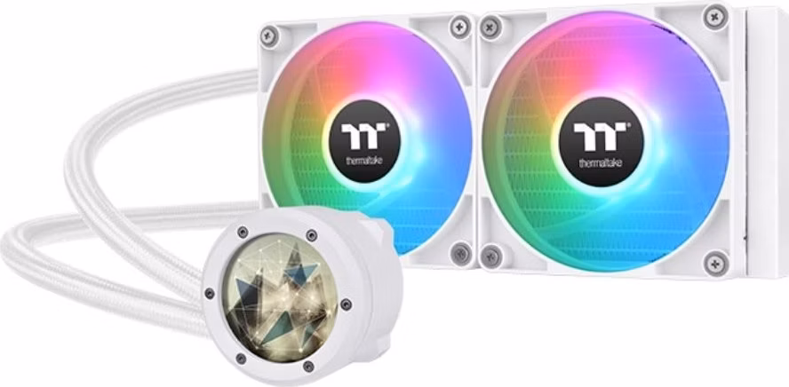 THERMALTAKE Vodní chladič TH240 V2 Ultra ARGB, 2x120mm ARGB, LGA1851, AM5, bílá