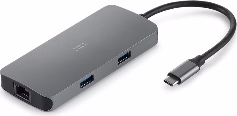 Aiino - Cluster USB-C multiple adapter (7 ports) for MacBook and iPad