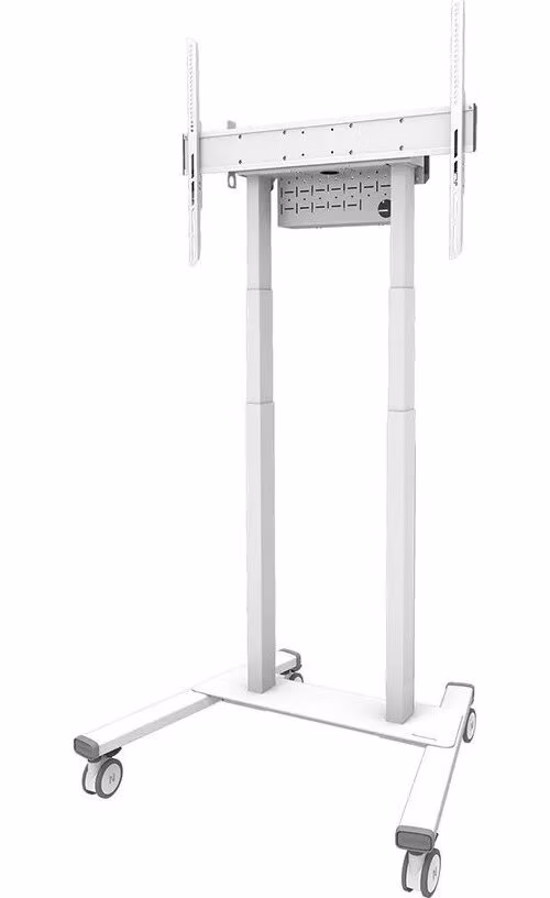 Neomounts FL55-875WH1/Držák displeje/vozík/37-100"/4 kolečka/VESA 800X600/nosn. 110kg/mot. nast.výšky/bílý