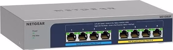 Netgear 8-port Multi-Gigabit (2.5G) Ultra60 PoE++ Ethernet Unmanaged Switch