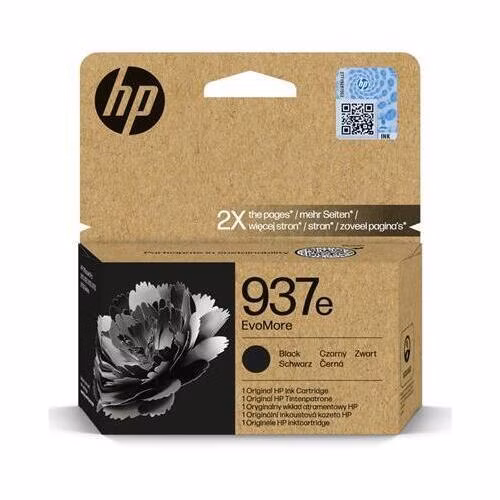 HP Ink Cartridge 937e EvoMore/Black/2500 stran