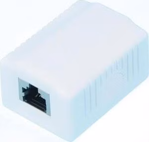 OXnet Zásuvka Basic STP 1 port, Cat5E na omietku, biela