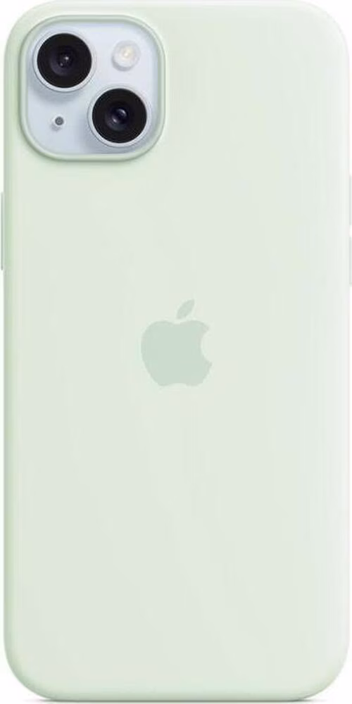 iPhone 15 Plus Silicone Case with MagSafe - Soft Mint
