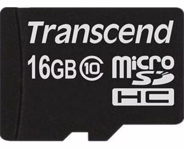 Transcend 16GB microSDHC (Class 10) paměťová karta (bez adaptéru)