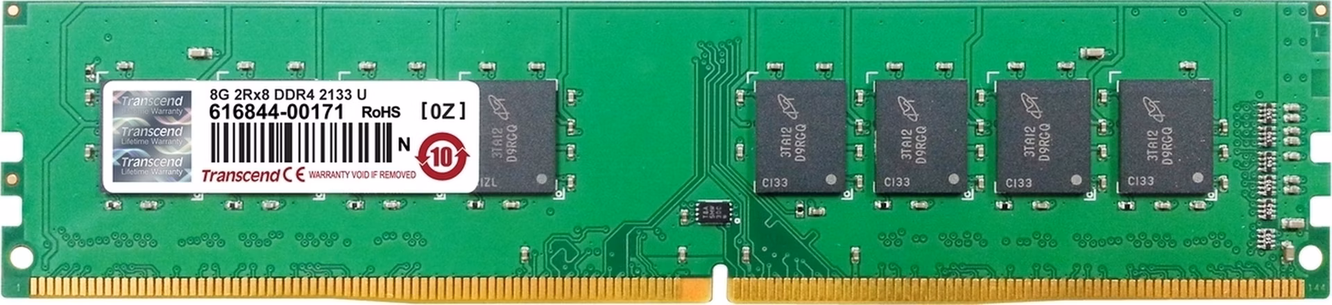Transcend paměť 8GB DDR4 2133 U-DIMM 2Rx8 CL15