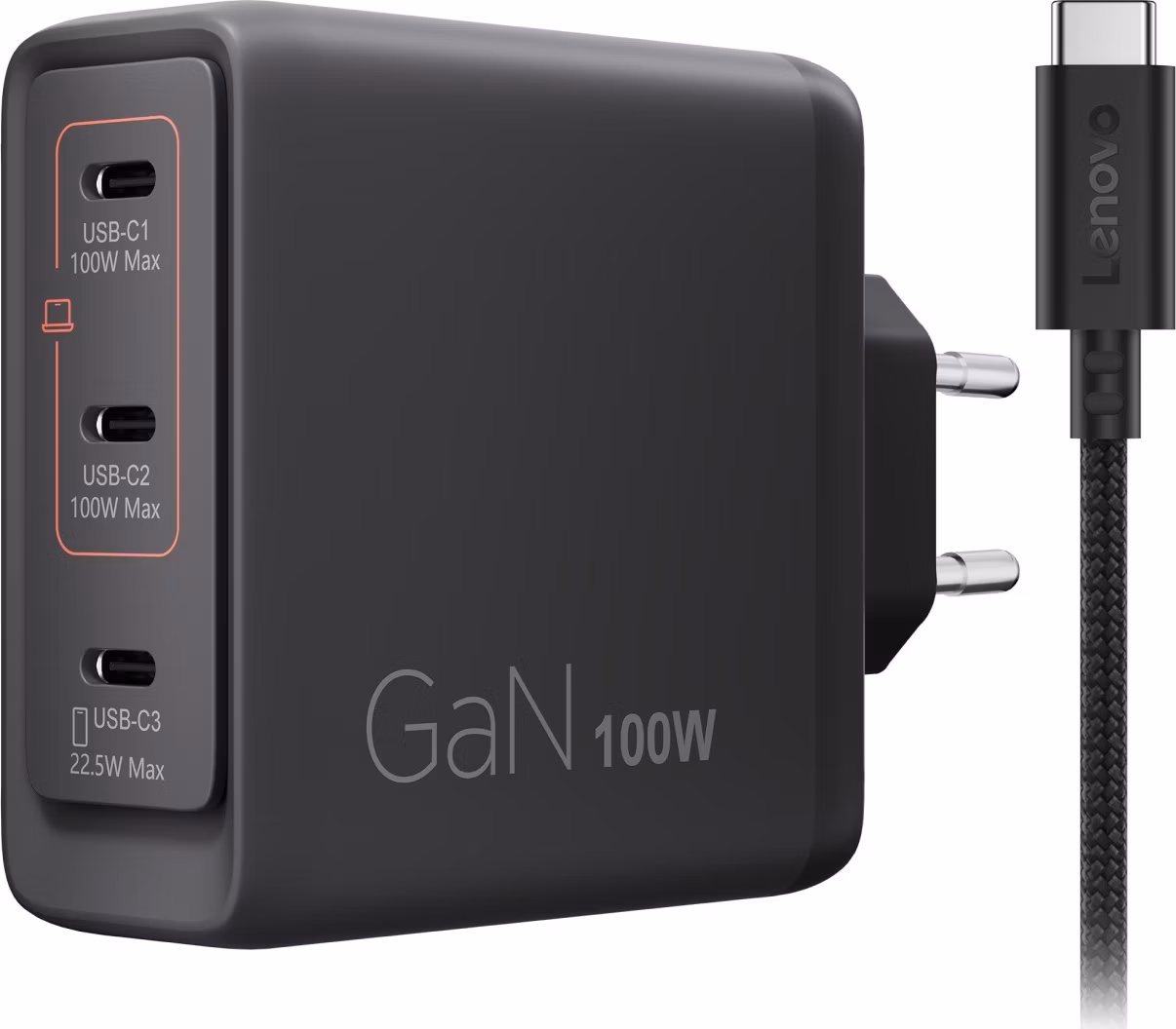 Lenovo Multi-port USB-C 100 W GaN Charger