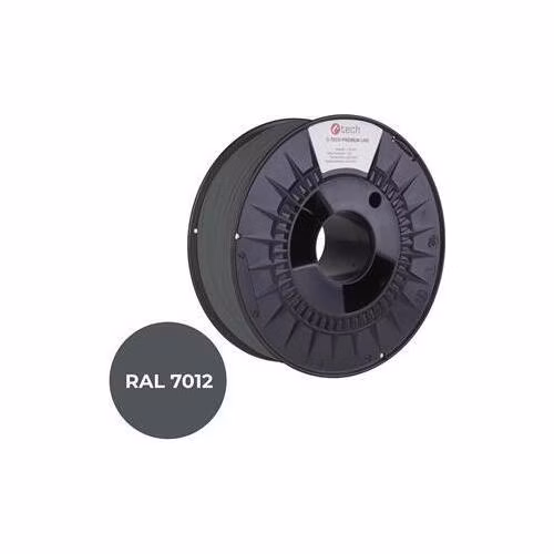 C-TECH tisková struna PREMIUM LINE ( filament ) , ASA, čedičová šedá, RAL7012, 1,75mm, 1kg
