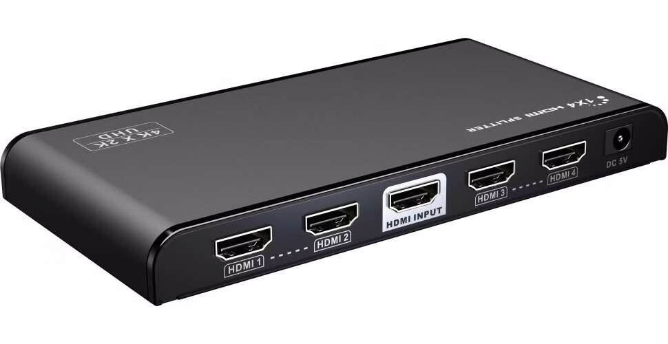 PremiumCord HDMI 2.0 splitter 1-4 porty, 4K x 2K/60Hz, FULL HD, 3D, černý