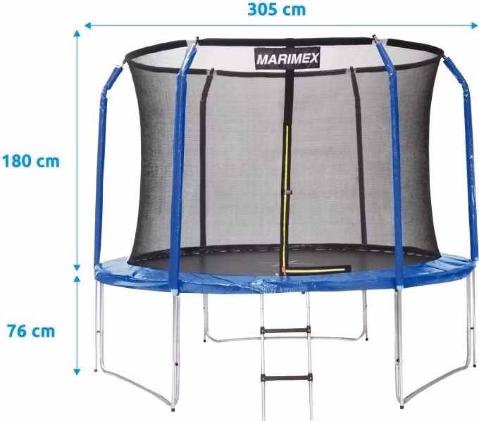 Marimex Standard trampolína 305 cm + vnitřní ochranná síť + schůdky ZDARMA