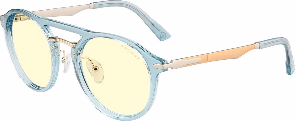 GUNNAR kancelářske/herní brýle WORLD OF WARCRAFT, ALLIANCE EDITION BLUE CRYSTAL * jantarová skla * BLF 65 * GUNNAR focus