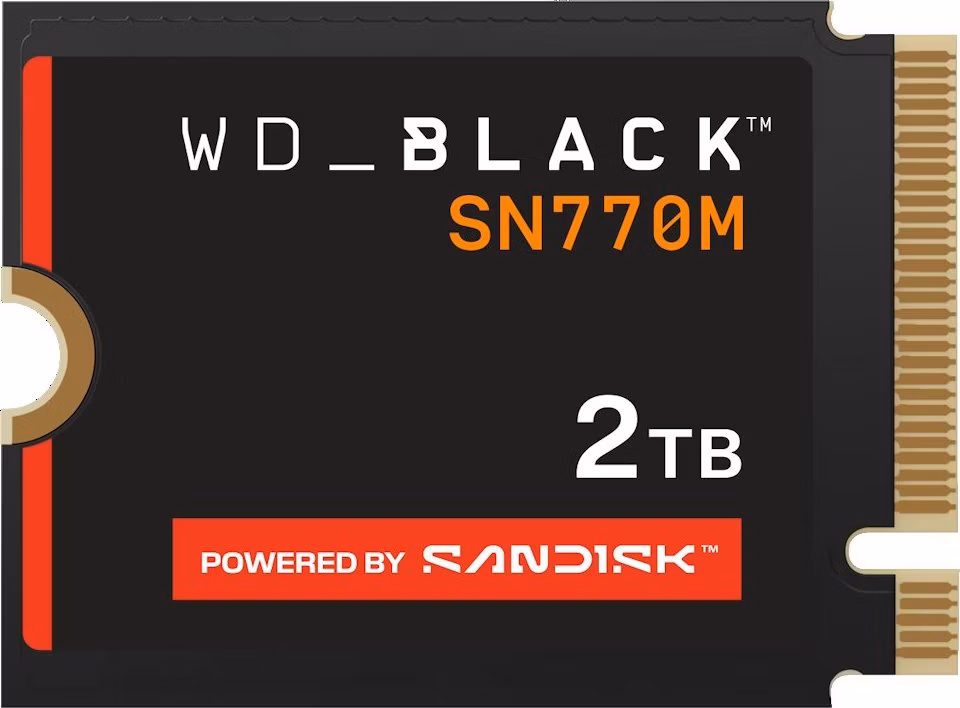 WD SSD Black SN770M 2TB Powered by SANDISK / NVMe M.2 PCIe Gen4 / Interní / M.2 2230