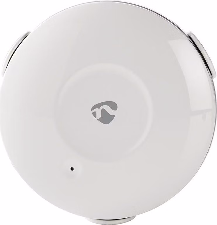 NEDIS Wi-Fi chytrý detektor úniku vody/ napájení z baterie/ hlasitost 50 dB/ Android &amp; iOS/ bílý