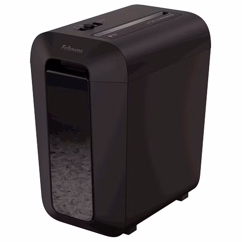FELLOWES skartovač LX 65/ křížový řez 4x40mm/ objem koše 22 l/ stupeň utajení P-4 (důvěrné)/ černý